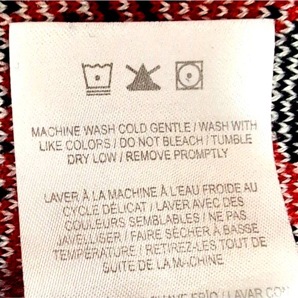 NFL Houston Texans Football Team Ugly Christmas Sweater Men's M Red Black Flaw - Picture 10 of 16